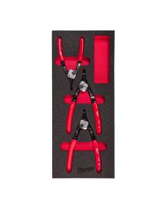 Set Pinze MILWAUKEE Per Anelli Elastici Kit 3 Pezzi In Modulo Morbido
