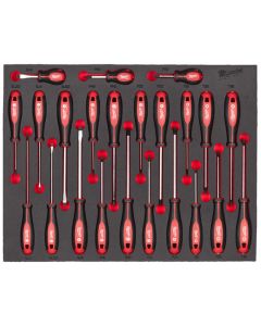 Set 23 Giraviti Con Punta Magnetica MILWAUKEE Kit Completo Per Cassettiera