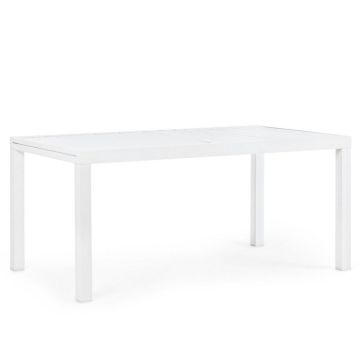 Tavolo Da Giardino BIZZOTTO ALL.HILDE 160-240X90 Bianco LD30
