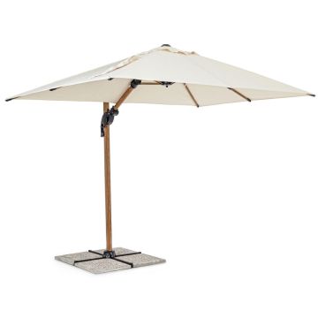 Ombrellone In Alluminio Effetto Legno BIZZOTTO ORION 2x3 Beige