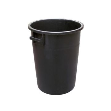 Bidone Per Immondizia 100 Litri Nero Pattumiera Rifiuti