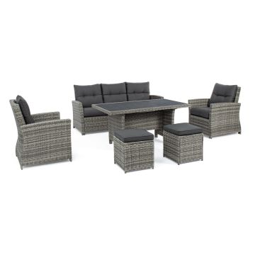 Set in 6 Pezzi Salotto Bizzotto C-C Ariel Grey