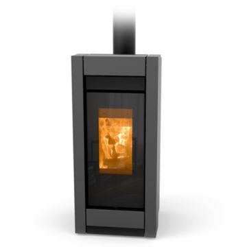 Stufa a Legna Canalizzabile 10,1 Kw THERMOROSSI ESSENZA Evo Wood Metalcolor