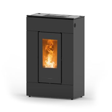Stufa a Pellet ad Aria Canalizzabile 10,2 Kw THERMOROSSI SlimQuadro Lumia Cristallo