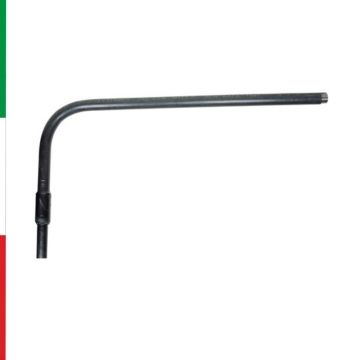 Transizione Raccordo Elettrosaldabile PN16 PE-Acciaio Curvo Rivestito Filettato 