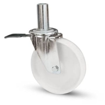 Ruota AVO 118BISF 80x30 Girevole con Freno Supporto Medio