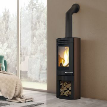 Stufa a Legna Canalizzabile 8,1 Kw EDILKAMIN TALLY EVO ad Aria