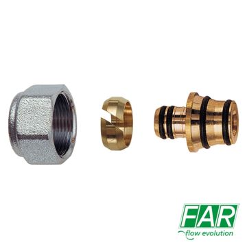 Kit Adattatore Tubi Multistrato FAR 6055 Raccordo D. 14x2