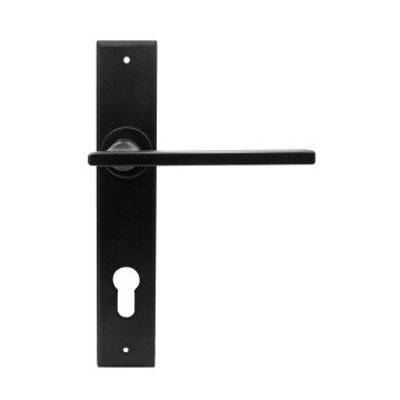 Maniglia per Porta in ferro battuto in stile industriale Galbusera Art.1660 Nero Antico