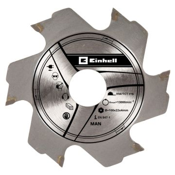 Lama Fresatrice Legno 100 mm EINHELL Per TE-BJ 18 Li e TC-BJ 900 Sega