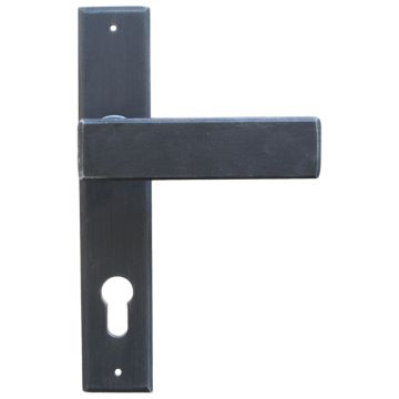 Maniglia Classica per Porta in ferro battuto Galbusera Art.1820 Nero Antico