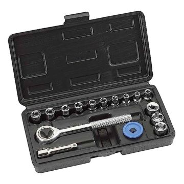 Set Chiavi a Bussola Con Cricchetto Att. 1/4" KWB Valigetta Kit 16 Pz
