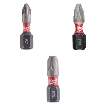 Inserto Magnetico MILWAUKEE BIT SHOCKWAVE PZ Cacciavite Per Avvitatore a Impulsi