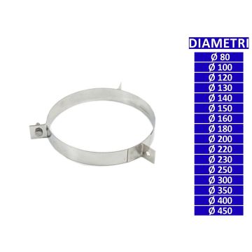ALLINOX Fascetta Per Cavi Tiranti Canna Fumaria Acciaio Inox Accessorio