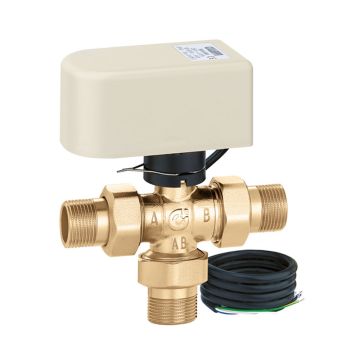 Valvola a Sfera 1/2" CALEFFI 644242 a Tre Vie Deviatrice Motorizzata