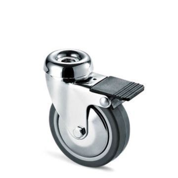 Ruota AVO SC220CBISF da 60 Girevole con Foro e Freno