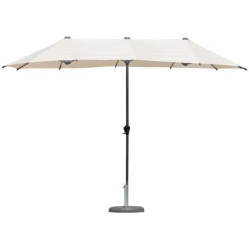 Ombrellone Ovale Da Giardino TROPEA 450X265 Cm Colore Ecru' In Alluminio
