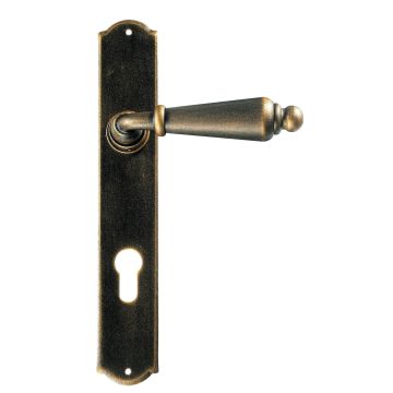 Maniglia Classica per Porta in ferro battuto Galbusera Art.2400 Nero Bronzato