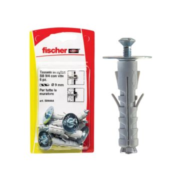 Tassello Fissaggio a Espansione FISCHER SB 9/3 Con Accessori Pz 6