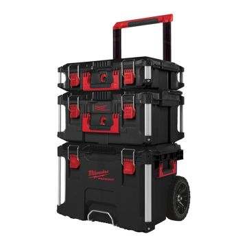 Kit Cassetta Portautensili MILWAUKEE 3 Pezzi Trolley Professionale Rinforzato