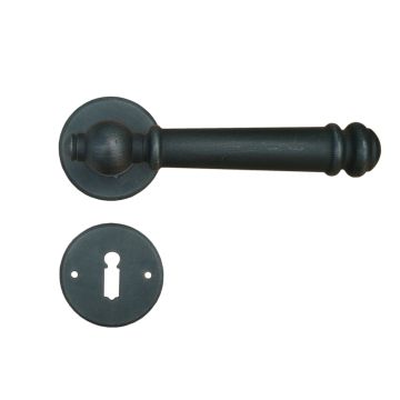 Maniglia Classica per Porta in ferro battuto Galbusera Art.2951 Nero Antico