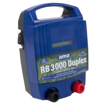 Elettrificatore AMA DUPLEX RB 3000 per Recinto Elettrico 12/230V