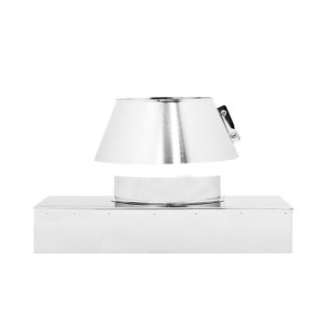 ALLINOX Faldale Con Fascia Piano Canna Fumaria Base Acciaio Inox