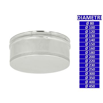 ALLINOX Tappo Cieco Ispezione Canna Fumaria Acciaio Inox