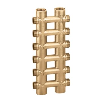 Collettore Complanare 3/4" 4+4 CALEFFI 356504 Monoblocco