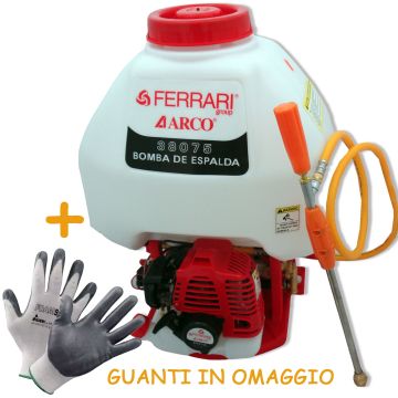 Pompa Irroratrice A Spalla Ferrari 38075 A Scoppio 25L + Guanto In Omaggio