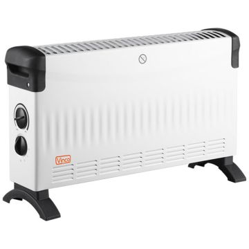 Termocanvettore Elettrico 2000W Turbo Ventilato Con Termostato Regolabile