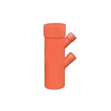 Raccordo Derivazione Doppia Ridotta 45° D.100/40/40 mm PVC Braga