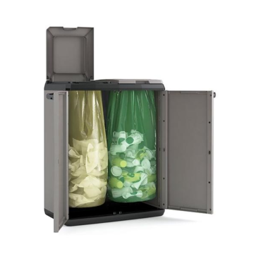 Pattumiera Raccolra Differenziata KETER SPLIT Basic Armadio Rifiuti