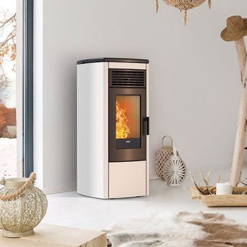 Stufa a Pellet Ad Aria 11,1 Kw KLOVER AURA 120S MULTI-AIR Ventilata