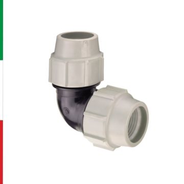 Raccordo a Compressione PN16 Gomito Per Acqua Potabile