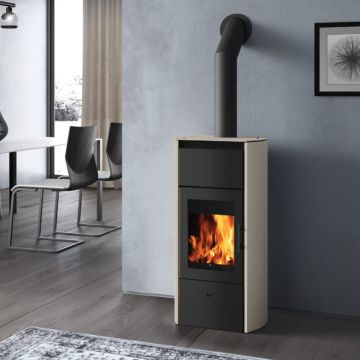 Termostufa a Legna Idro 14,2 Kw EDILKAMIN FLAMMA 14 Vaso Aperto