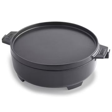 Pentola Olandese 2 in 1 In Ghisa WEBER 8857 Piastra Barbecue