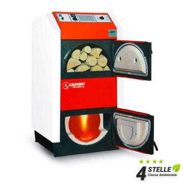 Caldaia Pirolitica a Legna CARINCI DC 25-150 Kw a Fiamma Inversa
