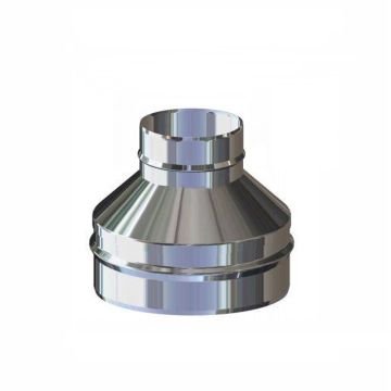 Riduzione Deflussata M/M Da 80 a 300 mm Maggiorazione Canna Fumaria