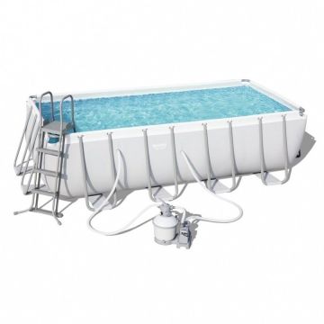 Piscina Autoportane Rettangolare BESTWAY 56671 488x244x122 Filtro a Sabbia Fuoriterra 