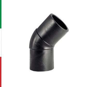 Raccordo Elettrosaldabile PN25 Gomito 45° SDR7.4 Per Acqua Potabile