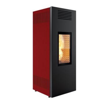 Stufa a Pellet ad Aria Ventilata 8,6 Kw MONTEGRAPPA NOIR EVO NIS EVO WI-FI
