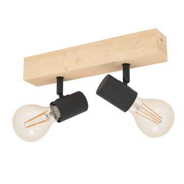 Lampada Legno Metallo EGLO TOWNSHEND 3 Spot 99478