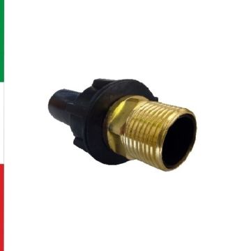 Raccordo Adattatore PE-Ottone Maschio PN16 Elettrosaldabile Condotte Gas e Fluidi In Pressione
