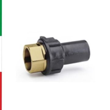 Raccordo Adattatore PE-Ottone Femmina PN16 Elettrosaldabile Condotte Gas e Fluidi In Pressione