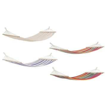 Amaca con Asta in Legno Massiccio Bizzotto Livia 100x200cm Colori Vari