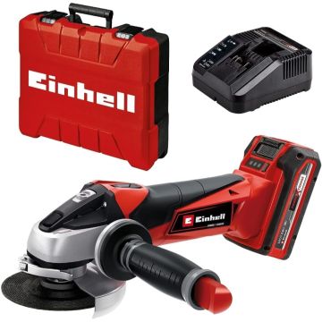 Smerigliatrice Angolare a Batteria 18V D.115 mm EINHELL TE-AG 18/115 Li Kit Batteria 3 AH