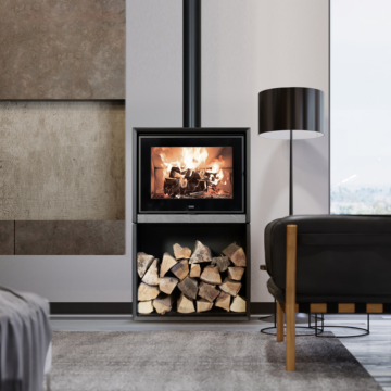 Stufa a Legna Ad Aria 10,1 Kw KLOVER VENUS Canalizzabile