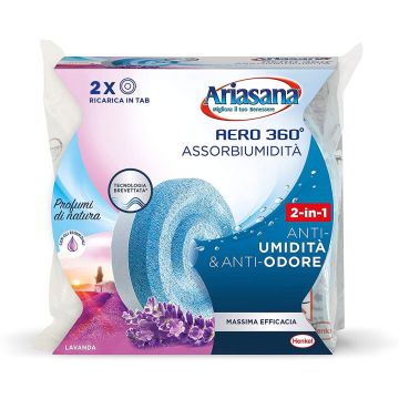 ARIASANA AERO 360° Ricarica 2x450g Kit Profumo Lavanda