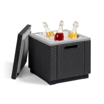 Tavolino Frigo KETER ICE CUBE Colore Grafite Contenitore Bevande